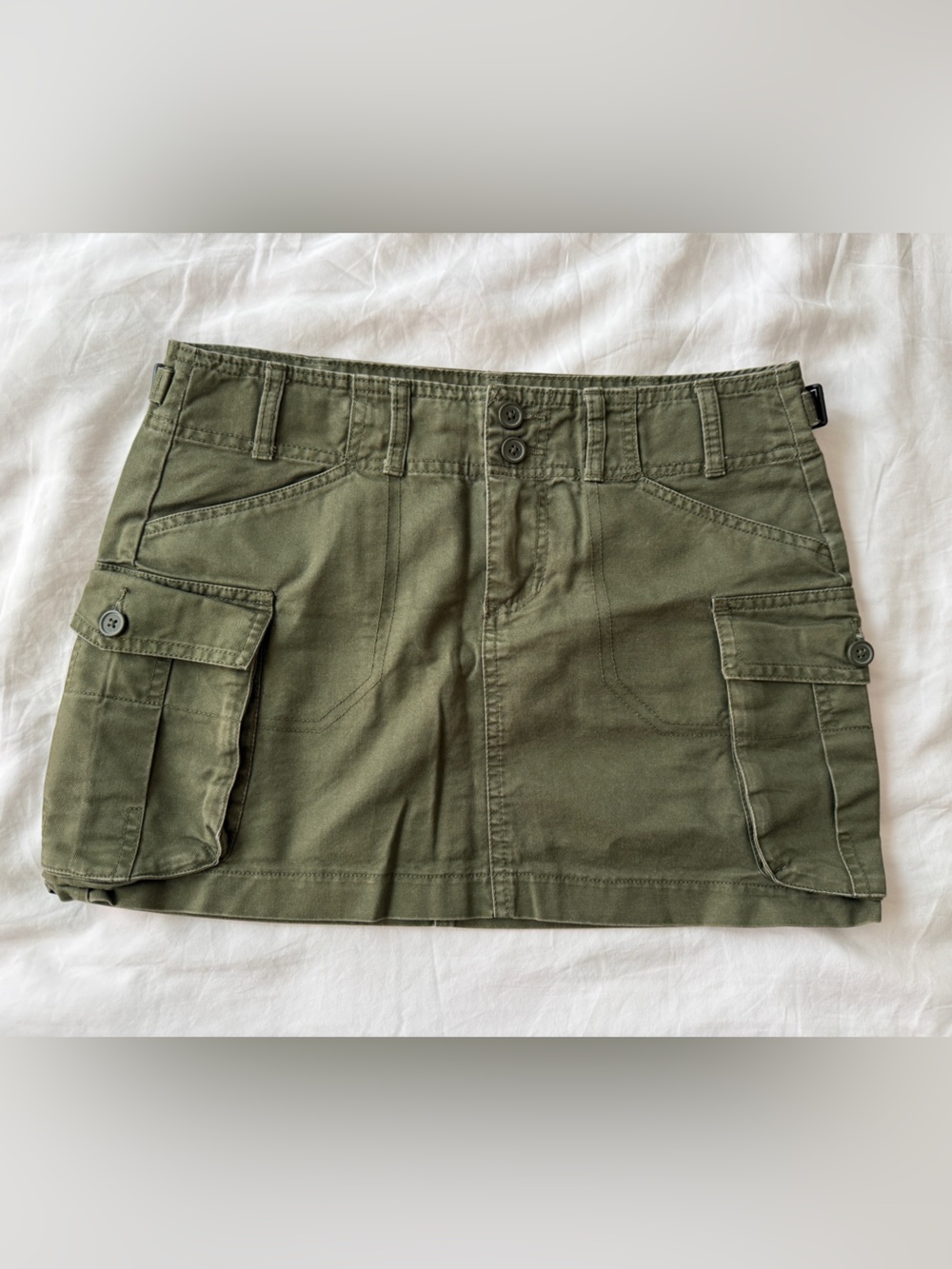 Brandy Melville Army Green Cargo Mini Skirt
